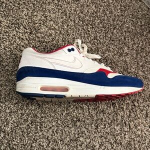 Nike Athletic Shoes - White, Blue, Red